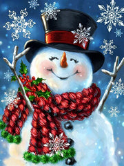 Diamond Painting - Sneeuwpop - Diamond Paradijs